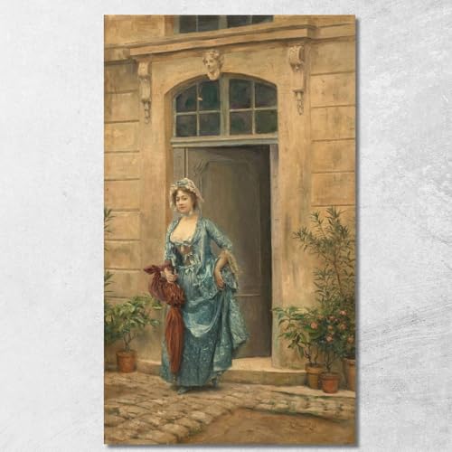 Toile Promenade matinale Julius Leblanc Stewart jls14 cadre photo cadeau idéal maison