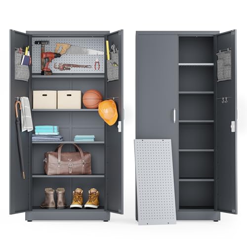 Ulas2 armoire de bureau 2 portes anthracite