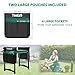 TomCare Garden Kneeler and Seat 10.64” Wider Larger Soft Kneeling Pad Garden Bench with 2 Large Tool Pouches Heavy Duty Garden Stool Foldable Tools Gardening Gifts for Women Men Gardeners