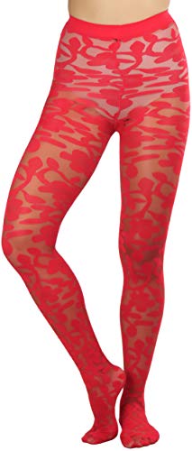 Image of ToBeInStyle Women's Sheer Floral Lace Full Length Leggings
