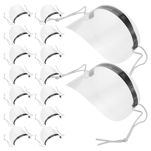 Generic 50 piezas Protector Facial Transparente de para Peluquería Pantalla para Corte y Maquillaje Cubre Ojos y Cejas Uso Salones y Hogar Fácil de Colocar Necesidad de Limpieza