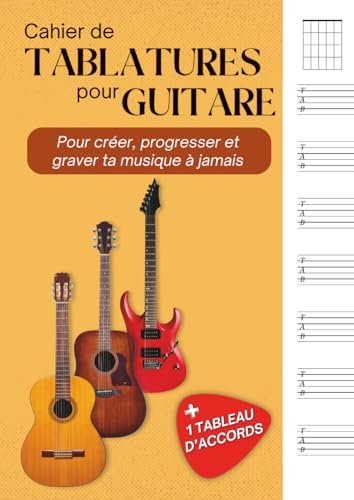 Cahier de Tablature + 1 Tableau d'Accords