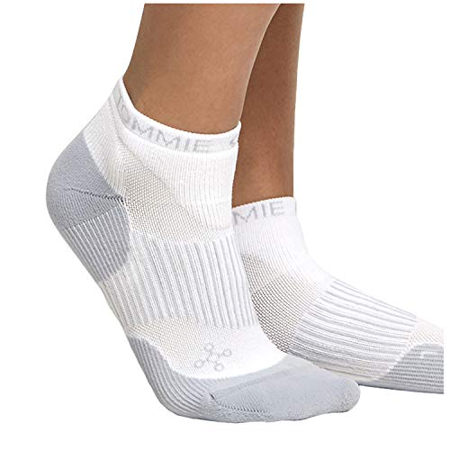 Tommie Copper - Women's Performance Compression Ankle Socks - White - 10-12.5