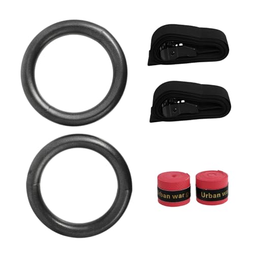 Set de 2 anillas de gimnasia con correas ajustables