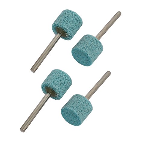 Aexit 3mm drill hole Abrasives 320 Grit Nylon Fibre Polishing Grinding Mounted Point Blue 4pcs Model:17as548qo530