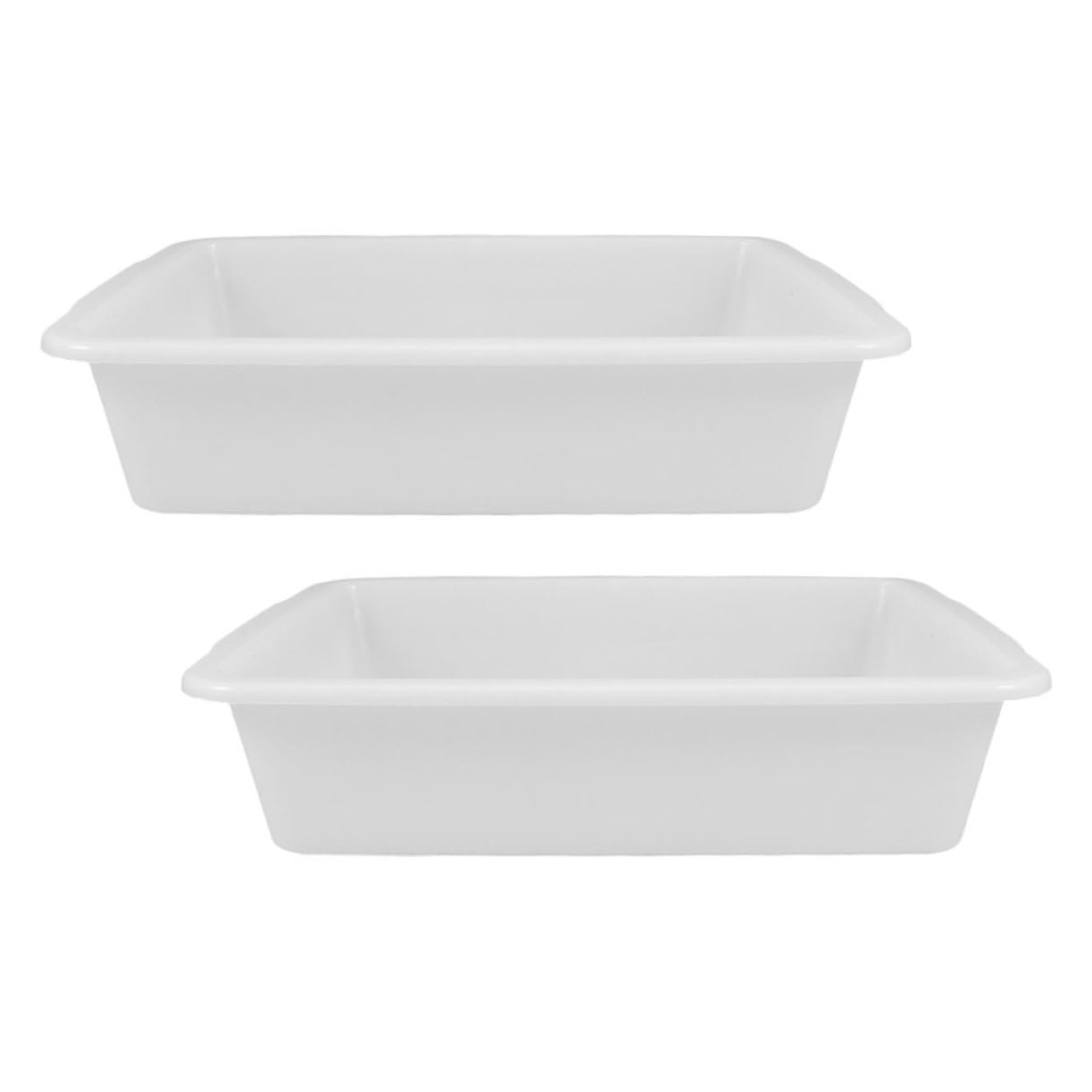 STOBAZA Plastic Lab Tray Set Rectangular Chemical Organizer Tray Reusable Leakproof for Safe Lab Use