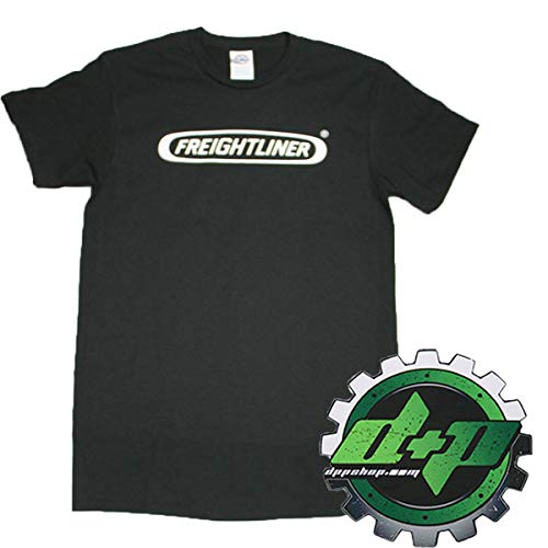 Freightliner T Shirt semi Truck tee Short Sleeve Gear Logo Black Large