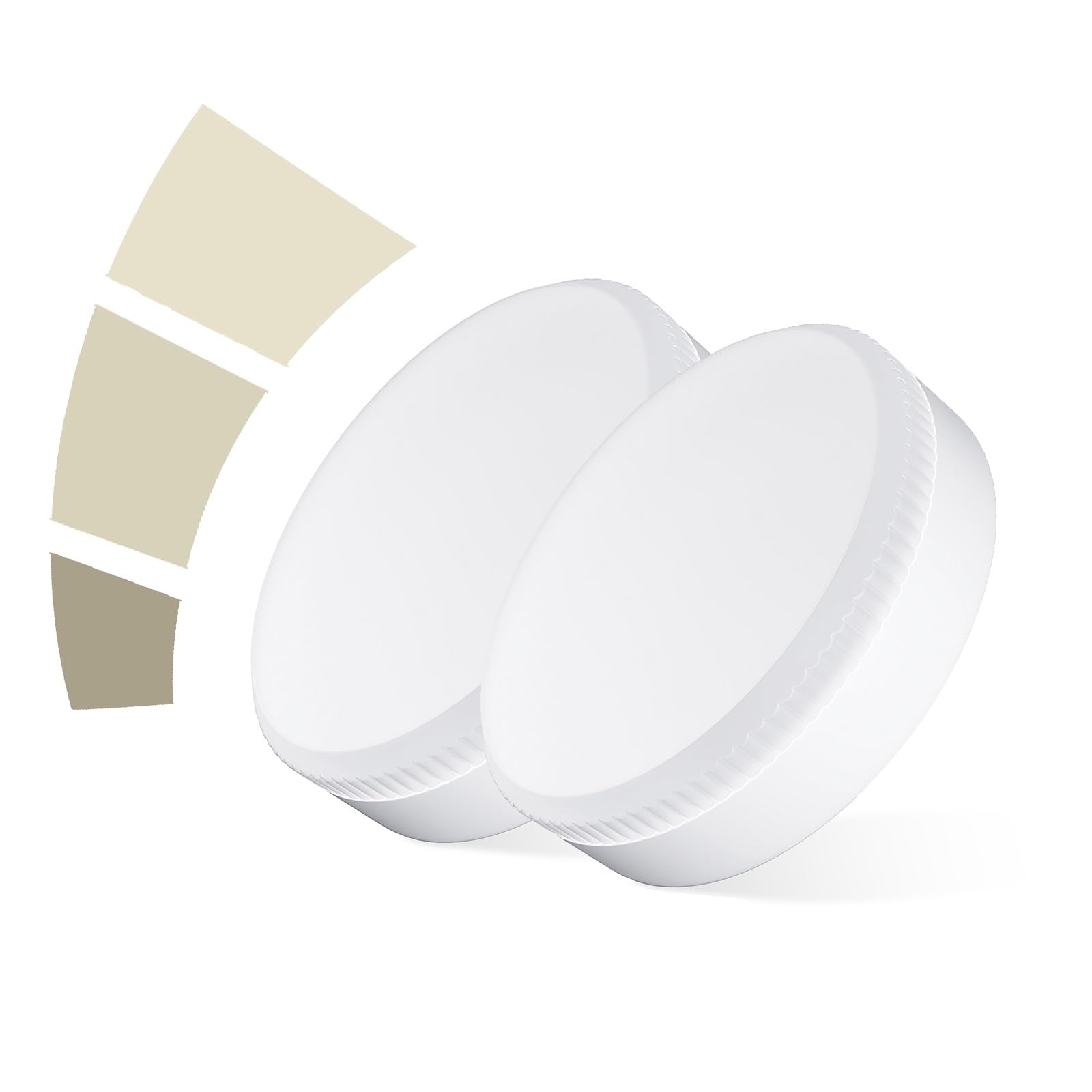 BVCL GX53 LED Bulb 12W, LED Star GX53 1000lm, 220-240V Non-Dimmable, GX53 CFL & Halogen Equivalent, Set of 2(Natural White 4000K)