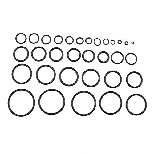 Juego de juntas tóricas de goma, 407 unidades, con ojales métricos, para fontanería, garaje, surtido