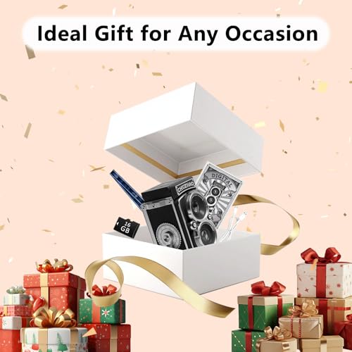 Image of CHUZHAO Vintage Mini Digital Camera, Retro-Style Point and Shoot, 1080P Video & Photo Autofocus, Portable Compact Pocket Camera with 16GB Card for Beginners Teens Adults Black
