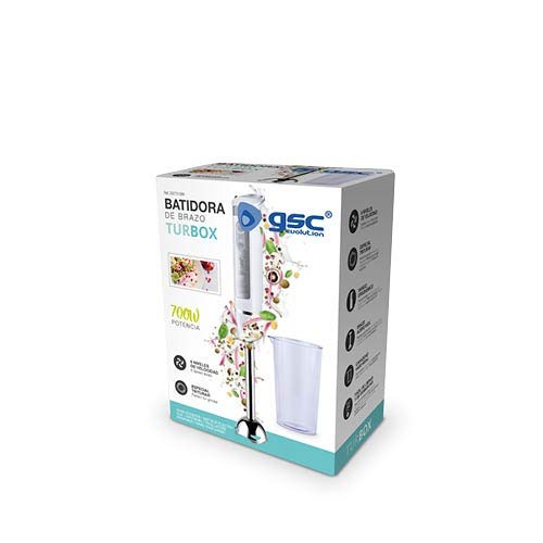 GSC: Batidora de brazo Turbox 700W   vaso
