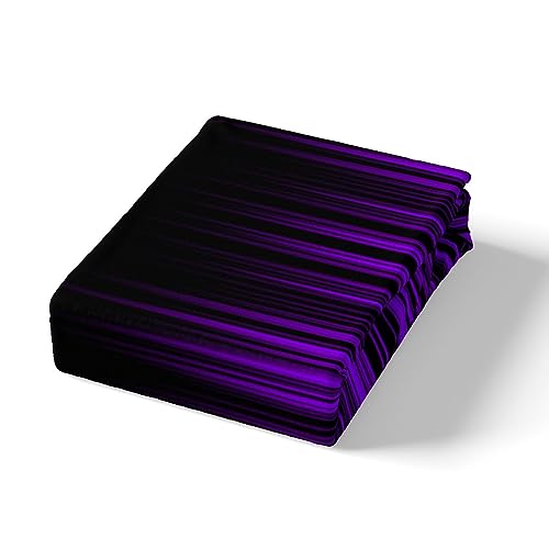 Parure de lit violette et noire pour look moderne de chambre d'ado
