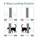 Sailnovo Puerta para Gato con Cierre magnético de 4 vías, Puerta para...