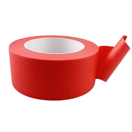 Miniatura 4 de Cinta de Enmascarar Roja Ancha de 2 Pulgadas, Cinta de Pintor Roja para Hogar, Oficina, Papelería Escolar, Arte DIY, Manualidades, Etiquetado (2