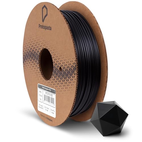 Protopasta Static Dissipative PETG Black 3D Printer Filament for ESD Safe Prints | Easy Printing with Low Warp and Wear 
