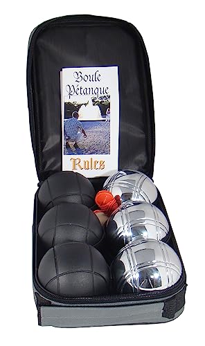 Sunsport Petanque Provence Garden Game - 2 Player/Team Set with Carry Bag | Classic Boules Game for Outdoor Fun | Perfect for Families, Kids & Adults Summer Parties, Camping, & Beach