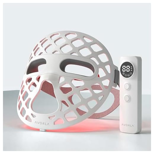 Beauty LED mask – Red Light & Infrared Light Therapy Face Mask for Wrinkles – Blue Light for Acne – Multi-wavelength for Skincare – Rechargeable for Home Use and Travel Model: KFB265