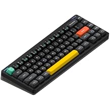 nuphy Halo65 V2 Wireless Mechanical Keyboard with PBT Keycaps, 65% Hot Swappable Custom Gaming Keyboard Compatible with QMK/VIA, RGB Backlit,Gasket Structure,BT5.0/USB-C/2.4GHz,Black-Lemon Switches