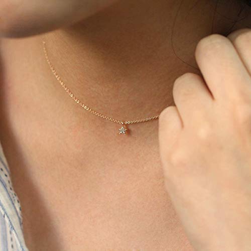 Star Charm Diamond Necklace, Star Diamond Choker, Diamond Pendant Necklace, Diamond Star Necklace Ti Star Charm Diamond Necklace, Star Diamond Choker, Diamond Pendant Necklace, Diamond Star Necklace Ti