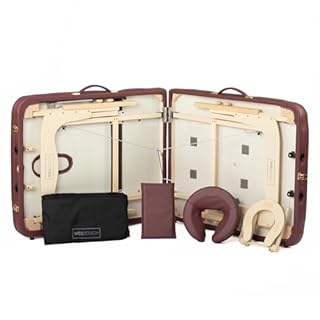 Klappbare Massage TAOline » Salon II «, Mobile, hauteur réglable, dos réglable, avec gesichtsauschnitt & appui-tête réglable Dragonne & Sac de transport,