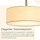 LWYTJO Deckenleuchte mit Stoffschirm, 3-Licht Moderne Rund Deckenlampe, Trommel Kronleuchter Weiß Stoff Lampenschirm Deckenleuchte für Wohnzimmer, Schlafzimmer, Küche, Flur, Foyer-Gold