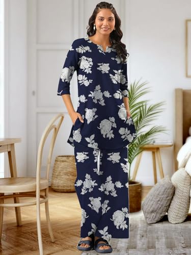 Image of Tee Projekt Cotton Ethnic Wear Co Ord Set for Women | Travel Co Ord Set for Women