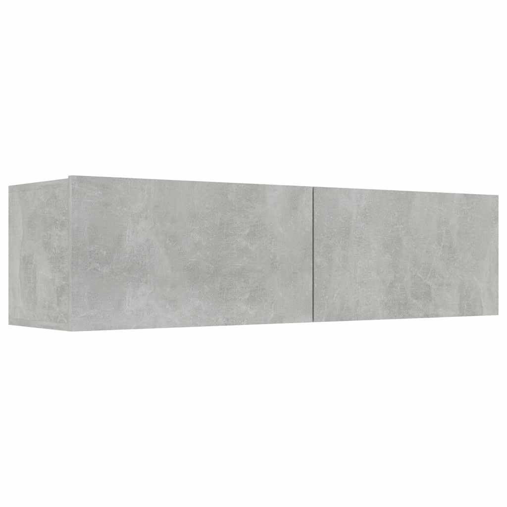 vidaXL TV Schrank mit 2 Klapptüren TV Möbel Hängeboard Lowboard Fernsehschrank Fernsehtisch Sideboard HiFi Betongrau 120x30x30cm Holzwerkstoff