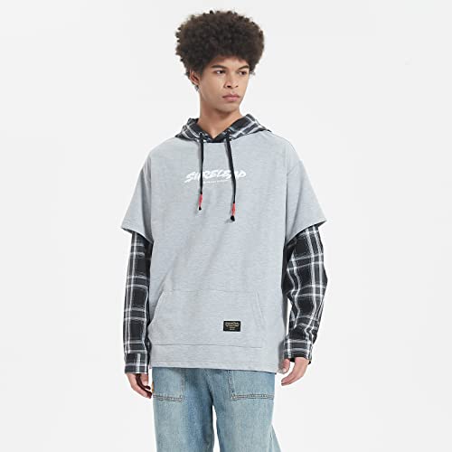 Gurunvani Japan Style Patchwork Hoodies Men Characters Streetwear Hoodie Men Sweatshirt #TOP4