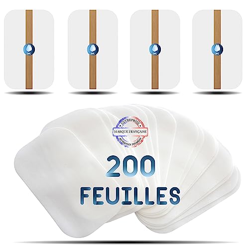 JaMoonLBV JmL® Savon en Papier Jetable, Marque Française - Feuilles Savon pour Les Mains - Lot 200 Lamelles Savon Camping, Randonnée, Plein Air, Voyage - Savon Poche sans Boîte - Savon Survis Nomade