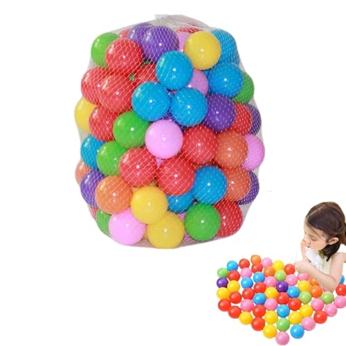 Pelotas de Plástico Multicolor para Piscina, 5,5 cm, Siete Colores, Paquete de 100(5,5 cm, 100...