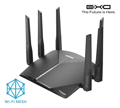 D-Link Roteador Wireless EXO AC 3000Mbps com sistema MESH e comandos de voz Google/Alexa + FOTA, Pre