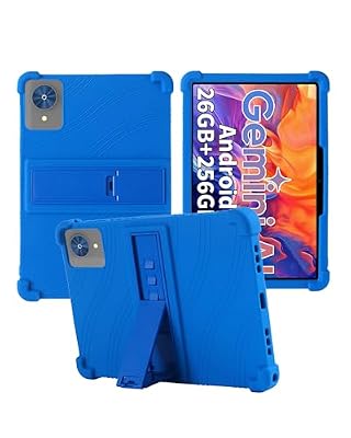 for Relndoo P60 Tablet Case,BOVUGAC Adjustable Stand Shockproof Easy Installation Slim and Lightweight Premium Silicone Protective Shell for Relndoo 10.1 inch P60 Tablet Case Cover.(Blue)