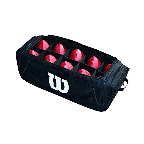 Wilson Sporting Goods 10-Ball Duffle Bag , Black, 38”L x 14”W x 13”H