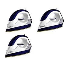 Usha EI 3302 Gold 1100-Watt Lightweight Dry Iron (Galaxy Blue) pack of 3