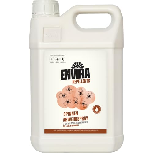 Envira Spinnenspray 5 Liter - Spray mit Langzeitwirkung gegen alle Arten von Spinnen, Weberknecht - Mittel gegen Spinnen in der Wohnung