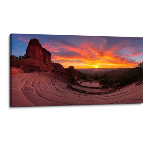 Large Framed Wall Art Ready to Hang 20" x 40"