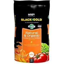 Black Gold Potting Mix - Natural & Organic, Indoor Use, Bulk Potting Soil - 16 Qt - Organic Material