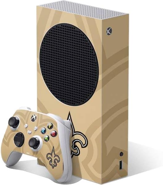 Skinit Decal Gaming Skin Compatible with Xbox Series S Bundle - Officially Licensed NFL New Orleans Saints Large Logo Design