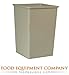 Rubbermaid FG395800BEIG Garbage Can Untouchable Container 35 gallon 19.5" sq x