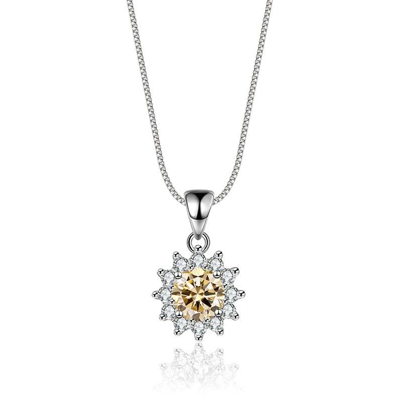 Colliers pour femmes moissanite cadeau anniversaire Saint-Valentin