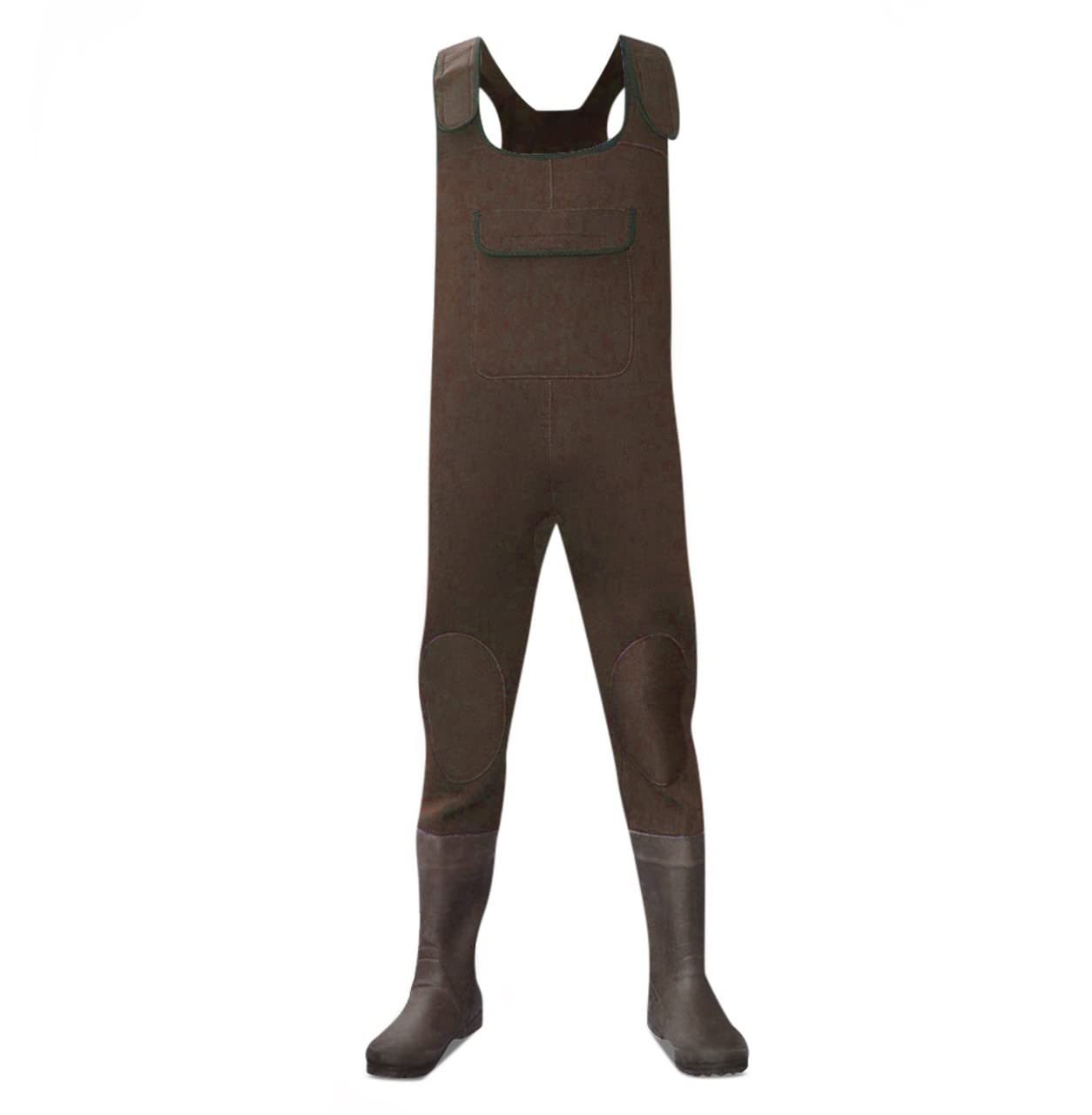Dirt Boots Brown Dirt Boot Neoprene Chest Waders 100% Waterproof Coarse Fishing Muck Wader (8, )