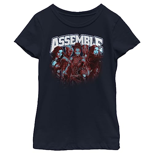 T-Shirt Fille Marvel Assemble The Heroes en coton confortable