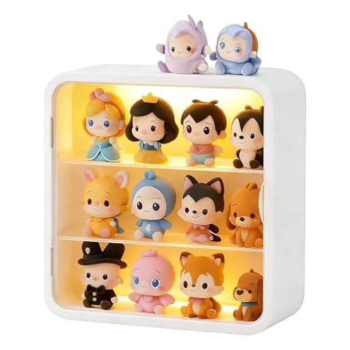 powerking Vitrina Transparente de 3 Niveles para Figuras, Caja de Almacenamiento de muñecas montada en la Pared, Soporte de exhibición Ajustable de acrílico con Puerta magnética para coleccionables | Ya disponible en tu tienda friki favorita! En mundofriki.es!