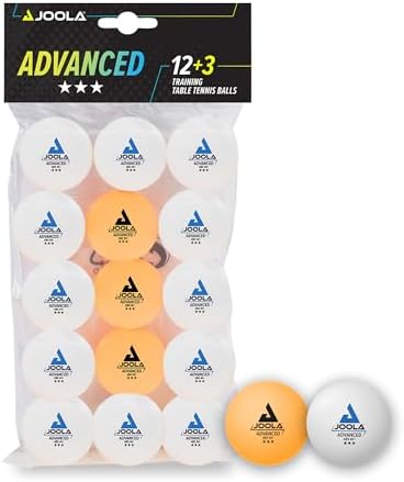 JOOLA Entrenamiento Avanzado de 3 Estrellas Bolas 40 mm de diámet...