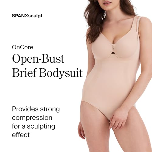 SPANXsculpt OnCore Open-Bust Brief Bodysuit - Sculpting Body Shaper for Women - Level 3 Compression - Adjustable Straps2