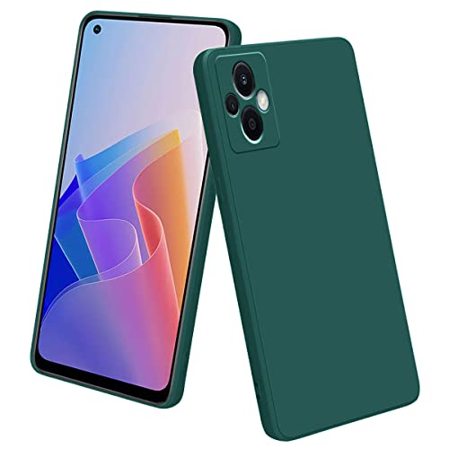 Image of LIRAMARK Silicone Soft Back Cover Case for Oppo F21 Pro 5G & Oppo F21s Pro 5G (Silicone Green)