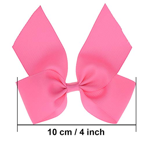 4 Inch Grosgrain Ribbon Bows Alligator Clips For Girls Toddler Women 40Pcs #TOP1