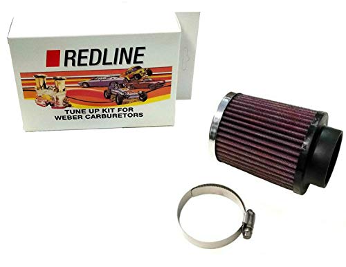 Weber Redline Air Filter Kit 34 ICT 4  x 3 1 4  Chrome Top 99317.411