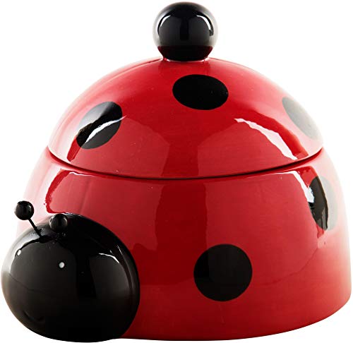 Home Essentials Ladybug Cookie Jar Ceramic