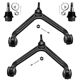 Detroit Axle - Both (2) Brand New Front Upper Control Arm & Ball Joint Assembly + Both (2) Lower Ball Joints 2002-2005 Dodge Ram 1500 2x4 & 4x4 - 5-Lug - 10-Year Warranty……